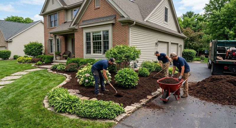 Red Mulch Installation in Honolulu, HI